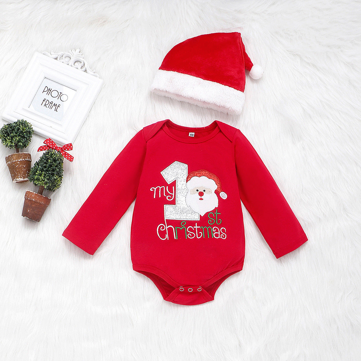 Festive Santa Claus Kids Set: Spread holiday joy with this adorable ensemble—in-store now for celebrations! image 3