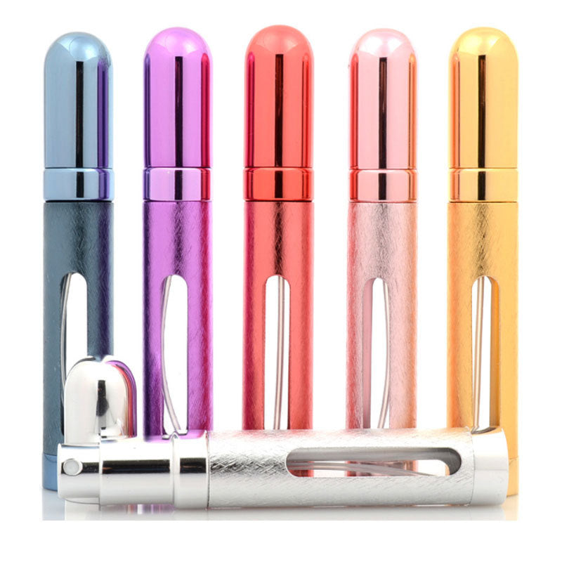 "Discover on-the-go luxury with our 12ml perfume bottle, a portable spray bottle for travel perfection!