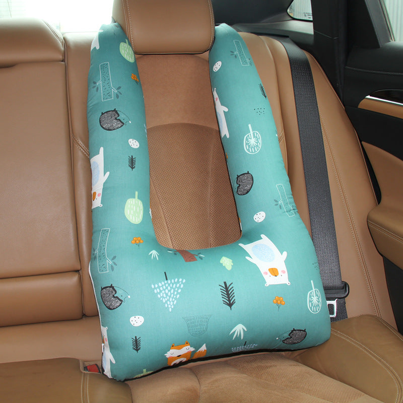 Car Car Cushion Quilt Dual-use Children Cute Pillow Baby Car With Cover Car Sleeping Artifact Pillow