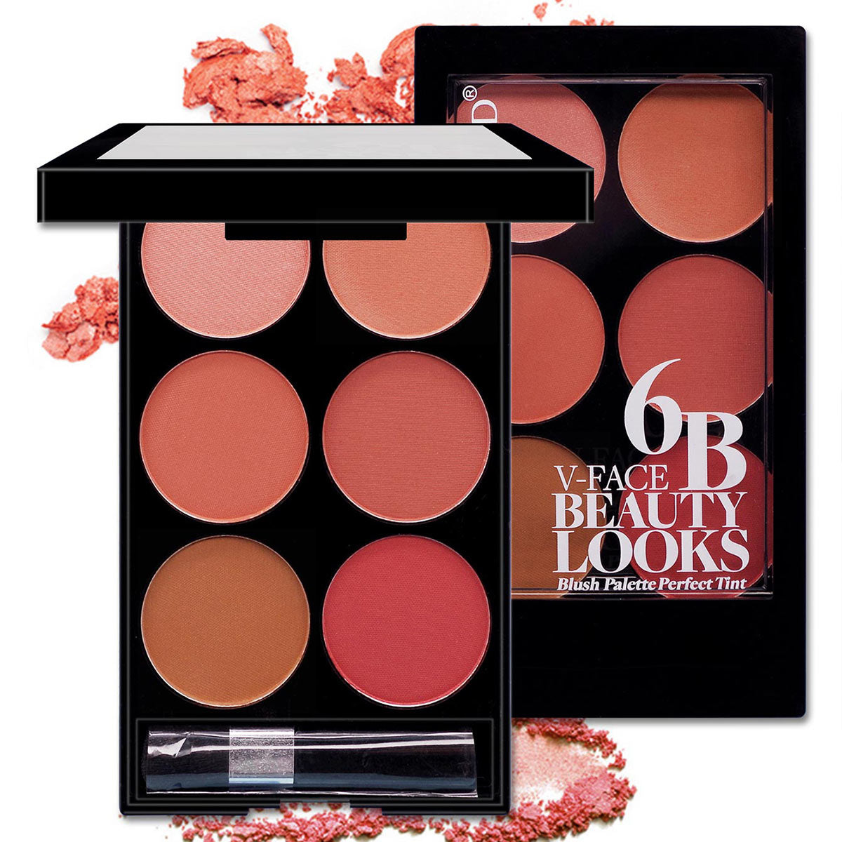 "Add a radiant touch with our Multi-color Blush Powder Palette—a spectrum of hues for vibrant beauty." image  5