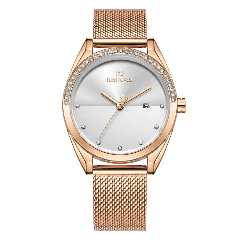 Women's Waterproof Quartz Watch with Calendar