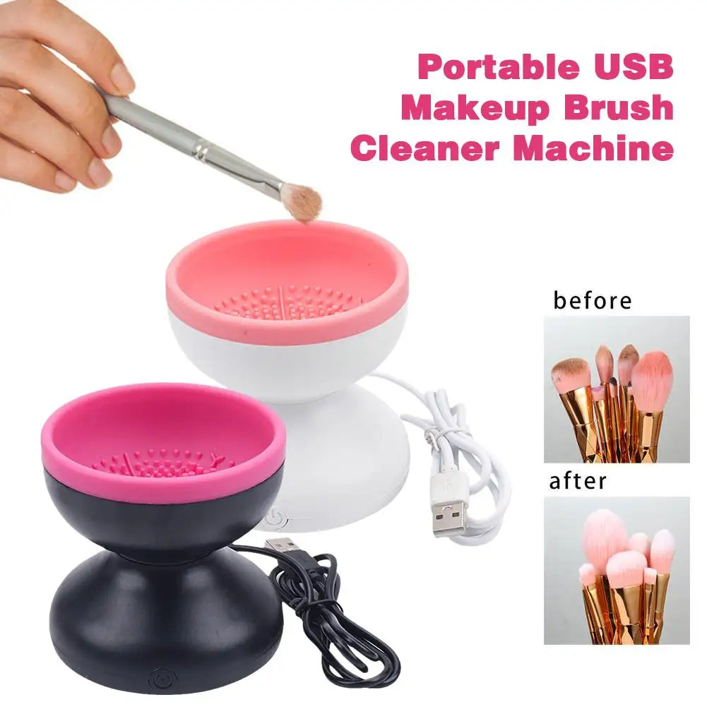 "Effortless beauty: Electric Makeup Brush Cleaner Machine for quick, hygienic, and flawless brush maintenance." Yuchimagic ,image 3