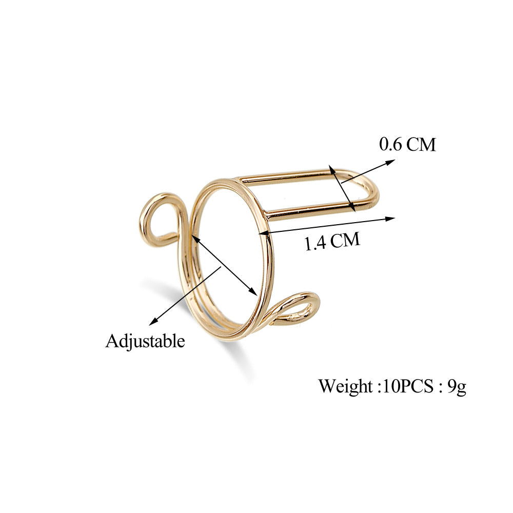 "Elevate your style with Yuchimagic's chic Nail Rings—unique accessories for a trendy and edgy look."