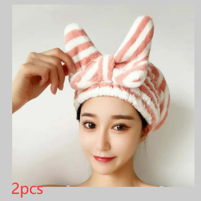 "Upgrade your routine with our chic Hair Drying Bow Shower Cap – ultimate style meets functionality!"