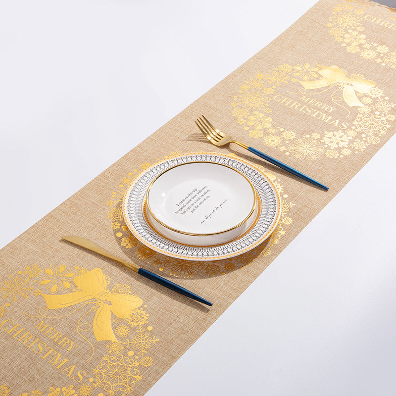 "Elevate your table with festive charm. Shop Christmas table runners for holiday dining perfection!" image 10