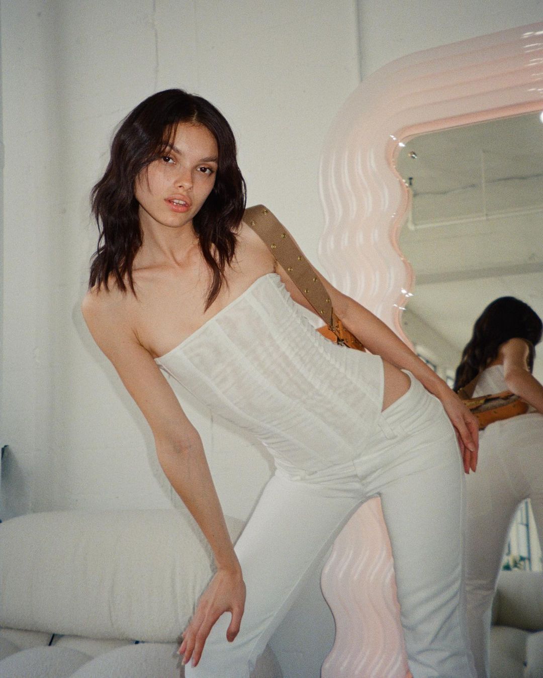 "Summer-ready Mesh Crop Corset Top for women - Available in our store now!"