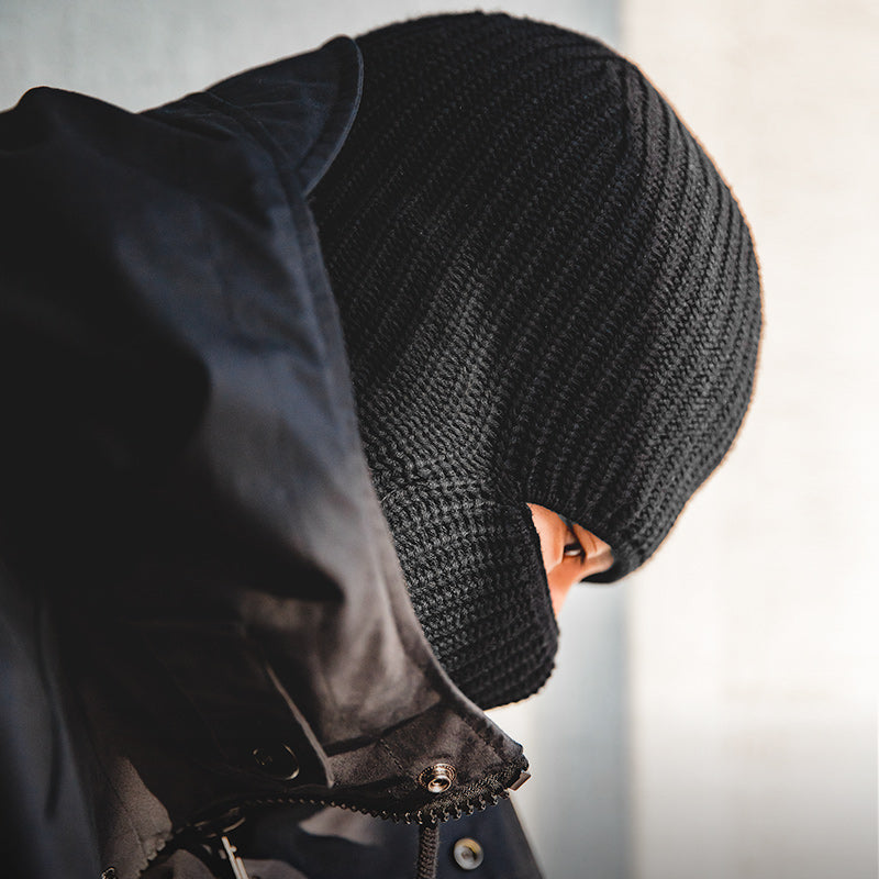 Cozy up in style! Shop our Vintage Knitted Melon Skin Warm Beanie for timeless warmth and flair. image 2