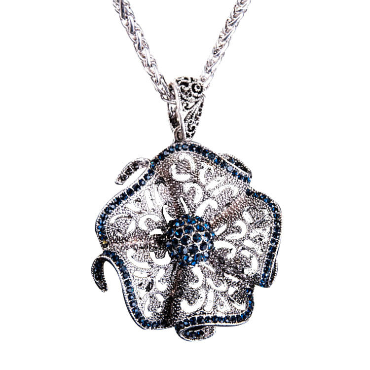 diamond flower necklace Success, jewelry for women