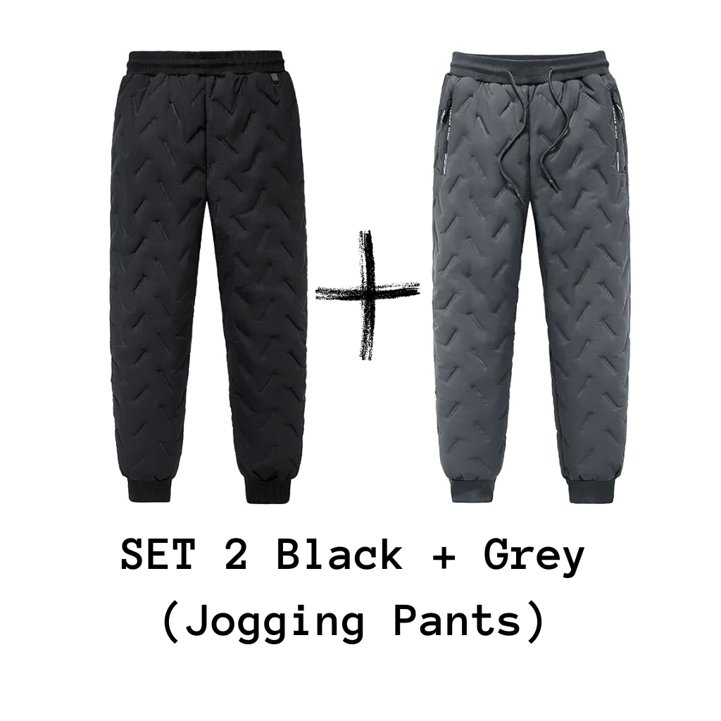 Men's Trousers Winter Velvet Thickening Loose Fleece Pants With Zip Pocket Large Size Windproof Warm Jogging