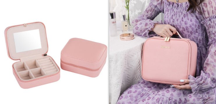 "Illuminate your beauty on the go with our Smart LED Cosmetic Makeup Travel Bag."