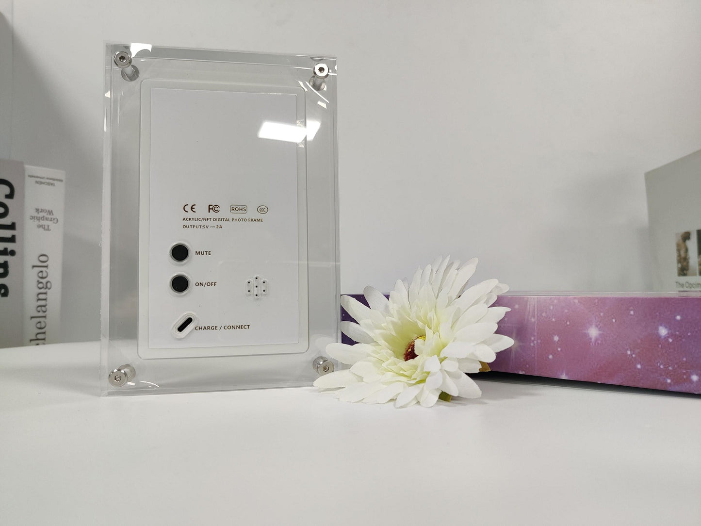 "Elevate memories with our Acrylic Digital Photo Video Frame – modern elegance for cherished moments."