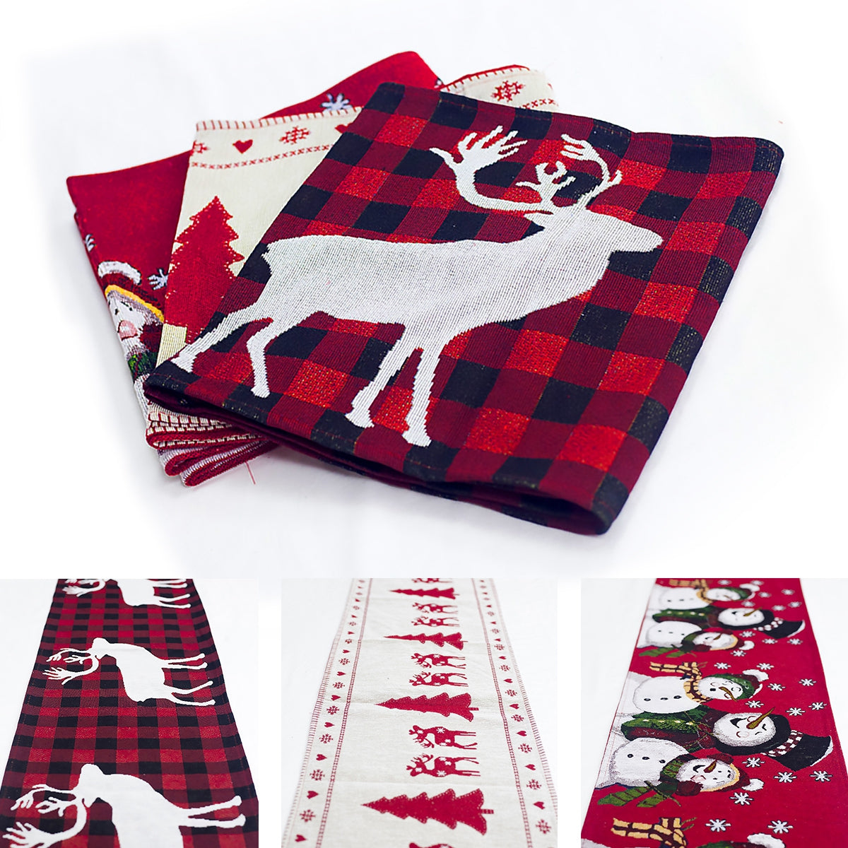 "Elevate your table with festive charm. Shop Christmas table runners for holiday dining perfection!" image 5