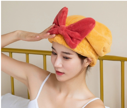 "Upgrade your routine with our chic Hair Drying Bow Shower Cap – ultimate style meets functionality!"