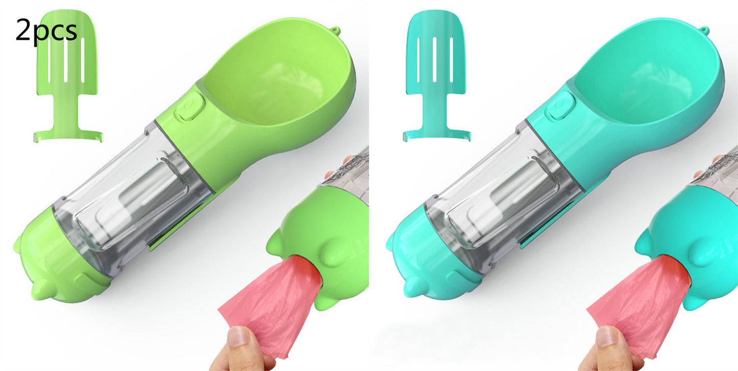 Pet Water Bottle Feeder Bowl Garbage