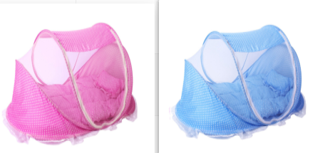 Foldable Baby Bed Net With Pillow Net