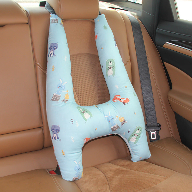 Car Car Cushion Quilt Dual-use Children Cute Pillow Baby Car With Cover Car Sleeping Artifact Pillow