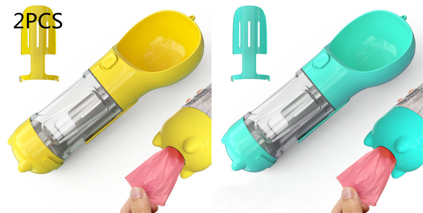 Pet Water Bottle Feeder Bowl Garbage