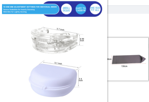 Combat snoring with our Adjustable Braces Mouthpiece—max comfort, minimal noise for a restful night's sleep! image 9