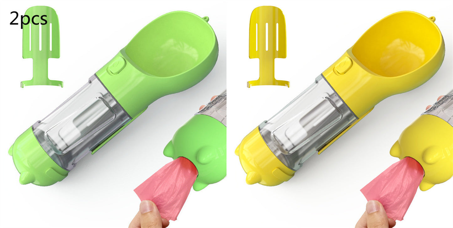 Pet Water Bottle Feeder Bowl Garbage