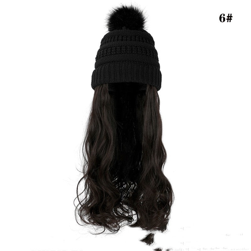 Chic Hat Wigs: Elevate style seamlessly with this versatile fashion fusion .image 16
