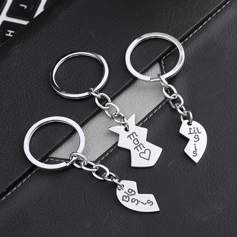 Family Puzzle Keychain, Special Daughter's Gift