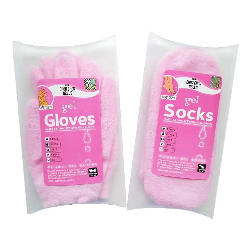 "Revitalize with our Spa Gel Gloves, a soothing foot and hand mask for intense moisturizing." 4