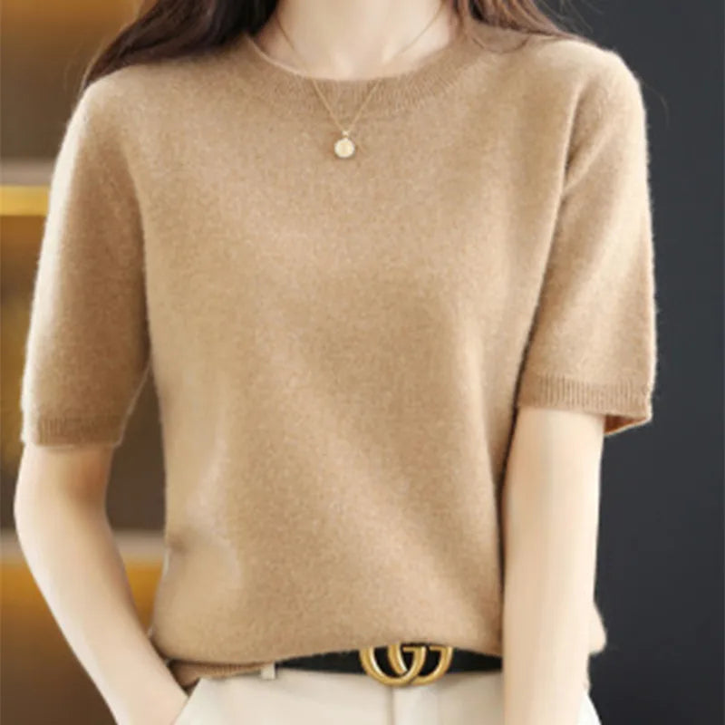 Spring & Summer New Short-Sleeved Cotton T-Shirts for Women