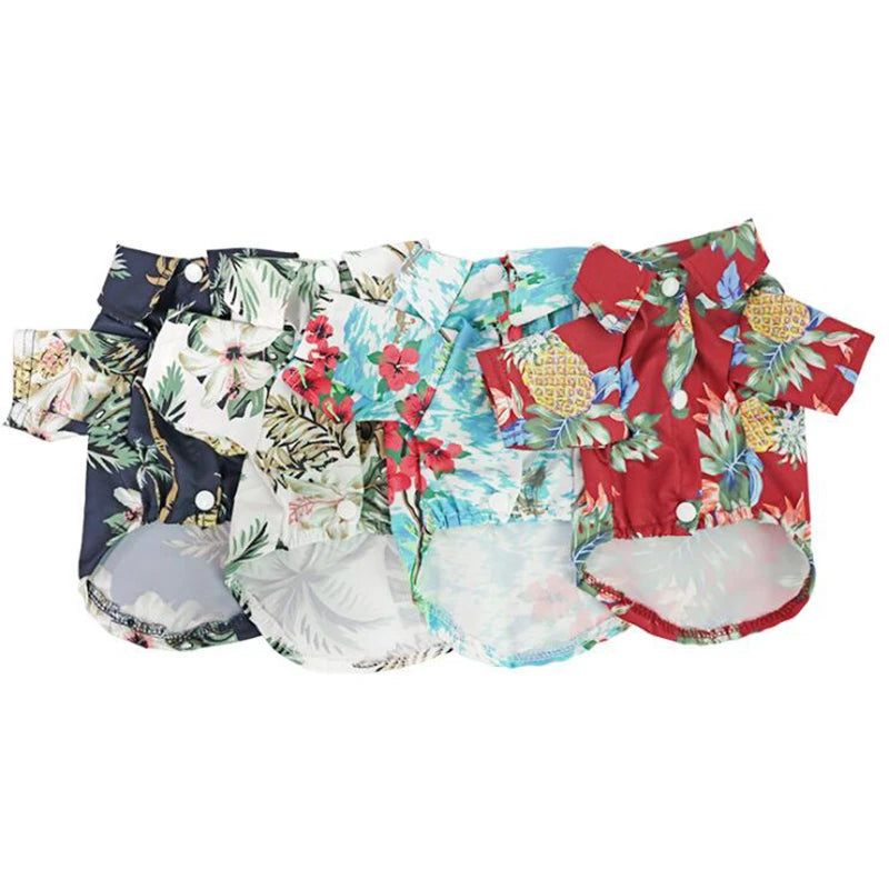 Summer Dog Sweatshirts & Hawaiian Leaf Beach Shirts for Pets