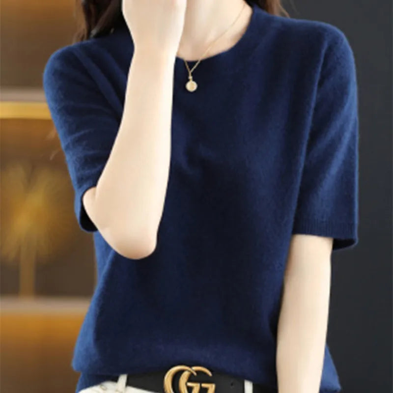 Spring & Summer New Short-Sleeved Cotton T-Shirts for Women