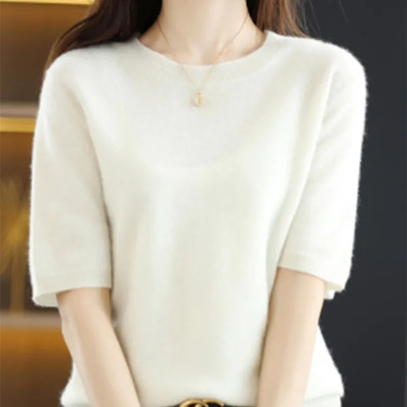 Spring & Summer New Short-Sleeved Cotton T-Shirts for Women