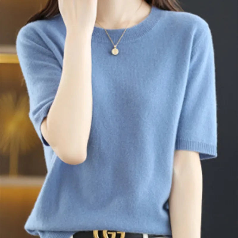 Spring & Summer New Short-Sleeved Cotton T-Shirts for Women