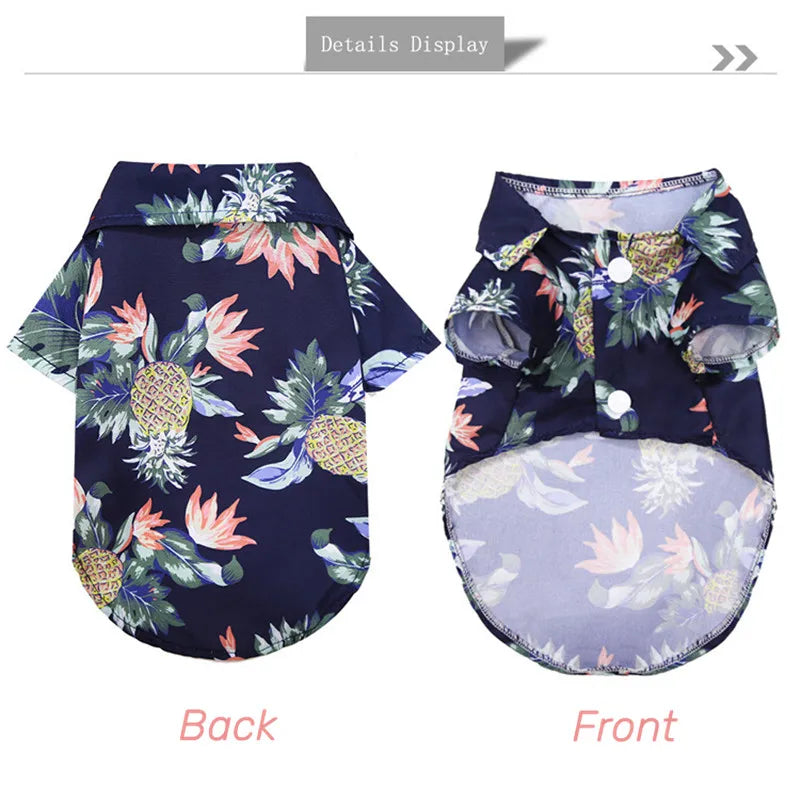 Summer Dog Sweatshirts & Hawaiian Leaf Beach Shirts for Pets