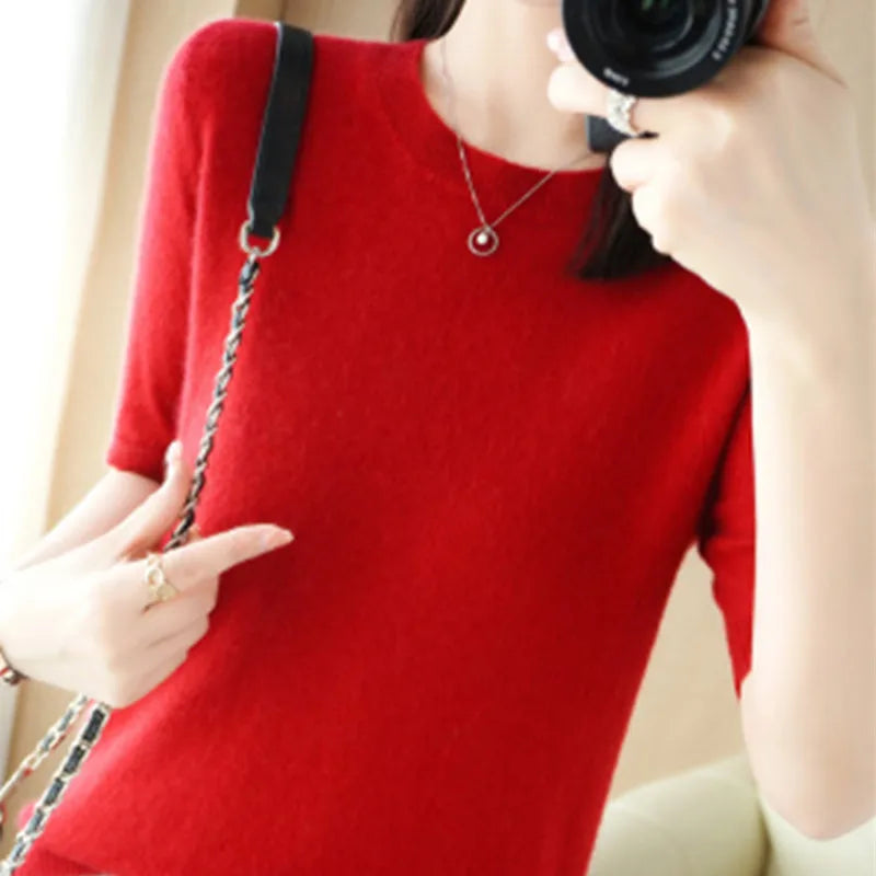 Spring & Summer New Short-Sleeved Cotton T-Shirts for Women