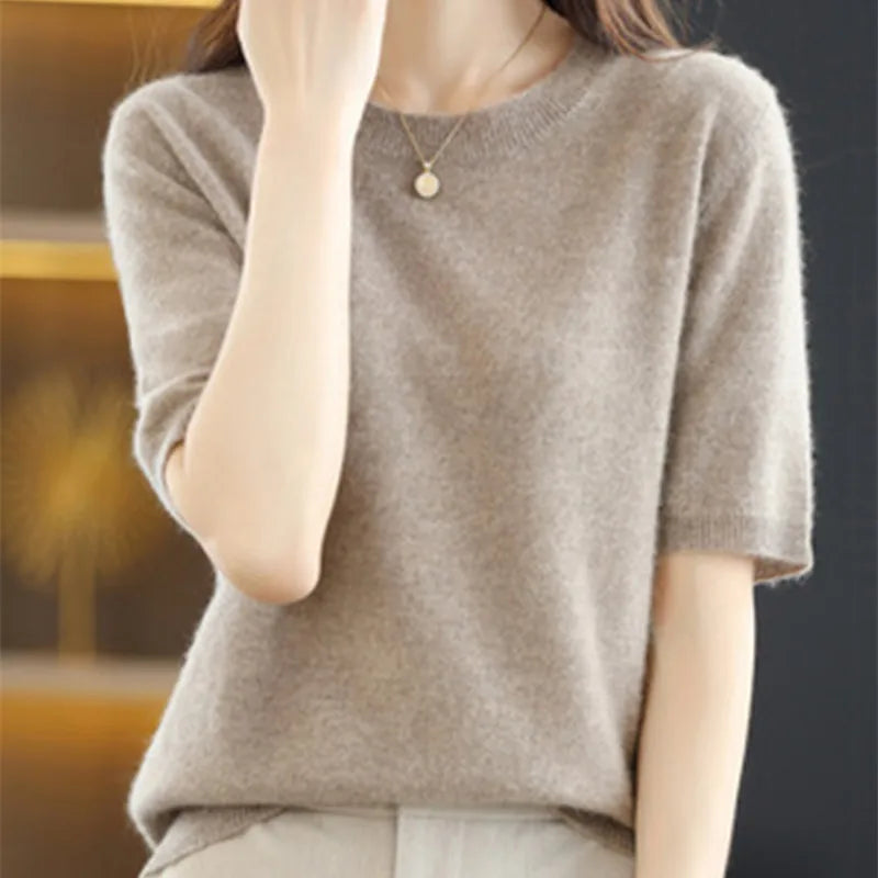 Spring & Summer New Short-Sleeved Cotton T-Shirts for Women