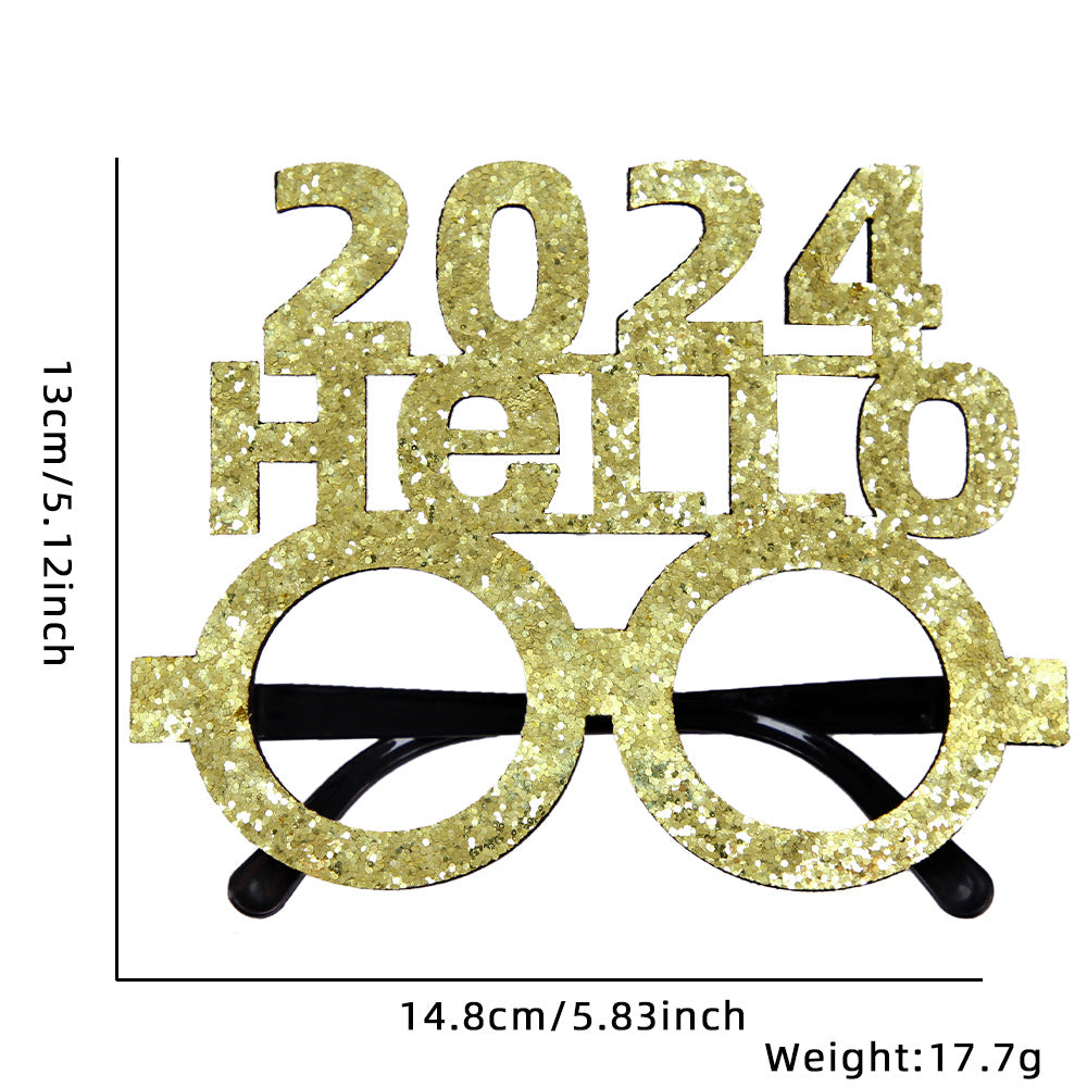 "Sparkle into 2024 with our festive New Year Party Glasses Frames! Share laughs and memories." image 9