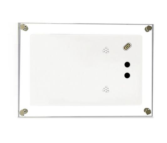 "Elevate memories with our Acrylic Digital Photo Video Frame – modern elegance for cherished moments."