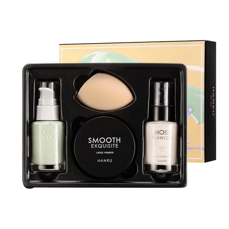 "Elevate your beauty game with our 4-Piece Isolated Powder Makeup Set. Essential perfection in one set!" image