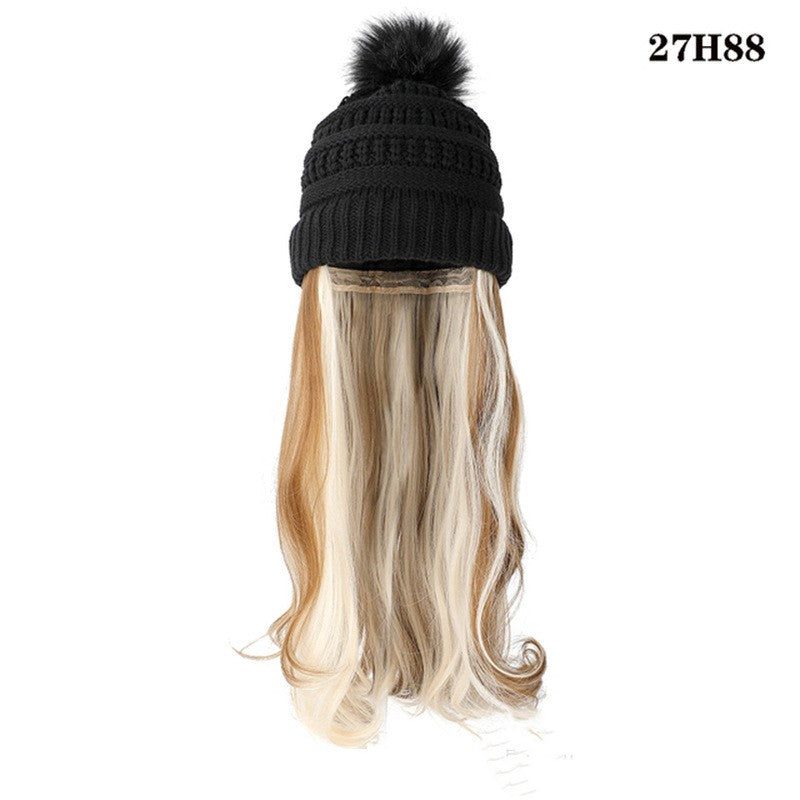 Chic Hat Wigs: Elevate style seamlessly with this versatile fashion fusion .image 15