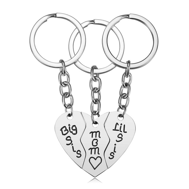 Family Puzzle Keychain, Special Daughter's Gift