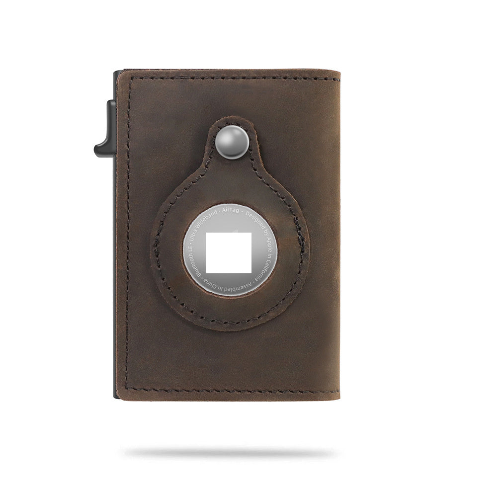 Compact RFID Men's Wallets with Air Tag slot—stylish, secure, and crafted from premium leather. Upgrade today! image 7