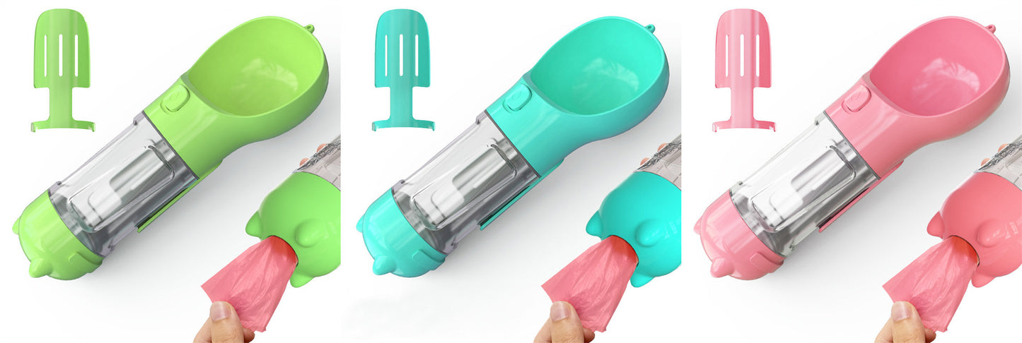 Pet Water Bottle Feeder Bowl Garbage