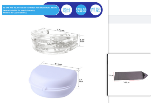 Combat snoring with our Adjustable Braces Mouthpiece—max comfort, minimal noise for a restful night's sleep! imagen8
