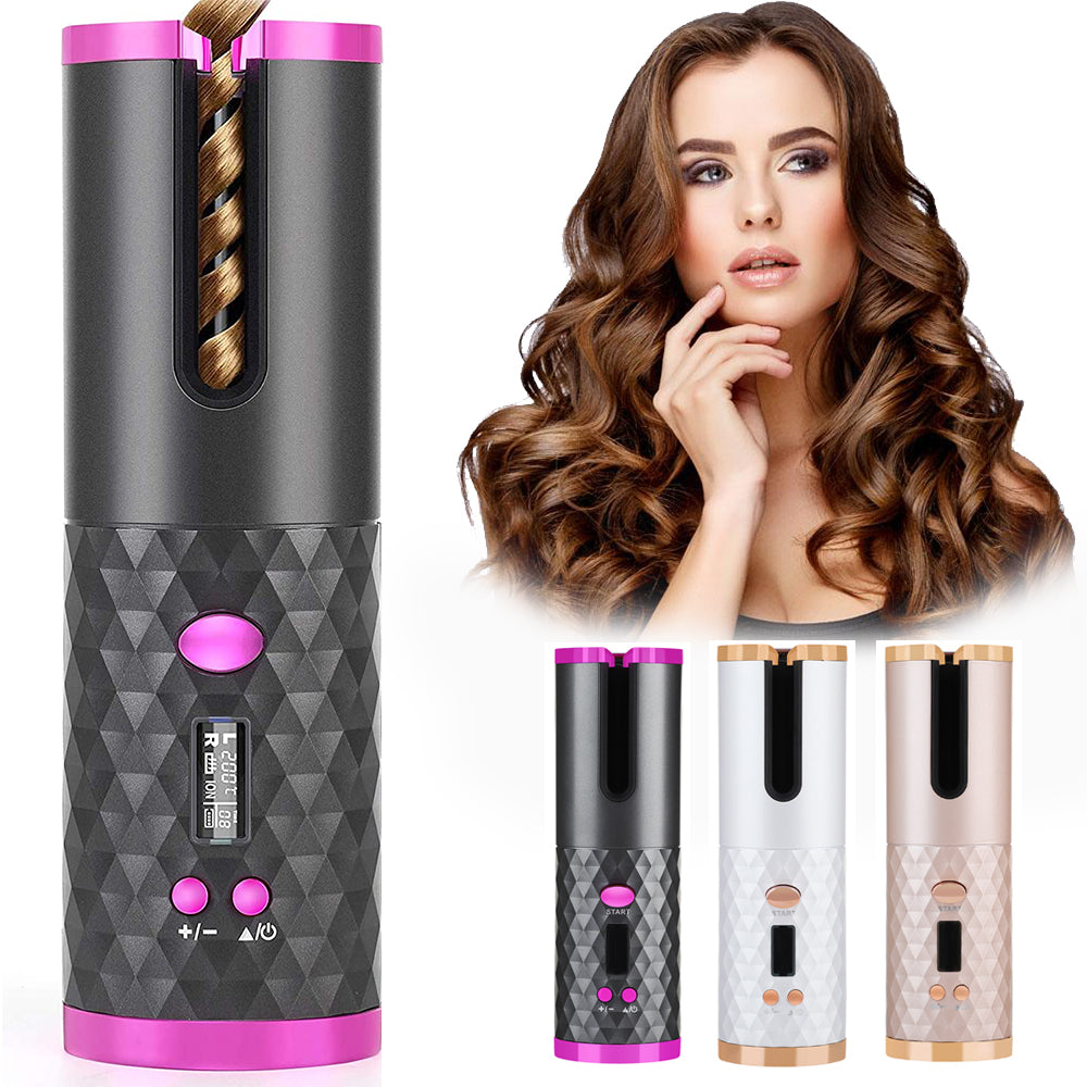 "Unleash stunning curls with our Rechargeable Hair Curler—portable, cord-free perfection for effortless styling anytime, anywhere!" image 1