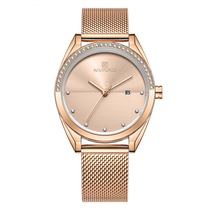 Women's Waterproof Quartz Watch with Calendar