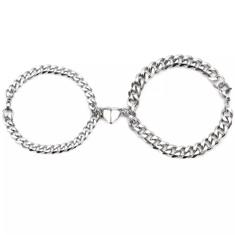 Europe And America Cool Style Love Bracelet Made Of An Old Pair Of Magnetite Lovers' Handwear