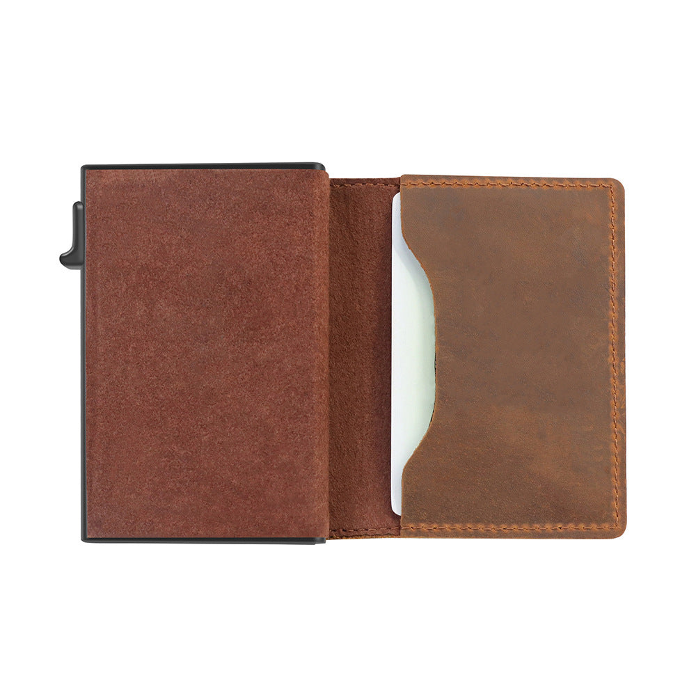 Compact RFID Men's Wallets with Air Tag slot—stylish, secure, and crafted from premium leather. Upgrade today! image 4