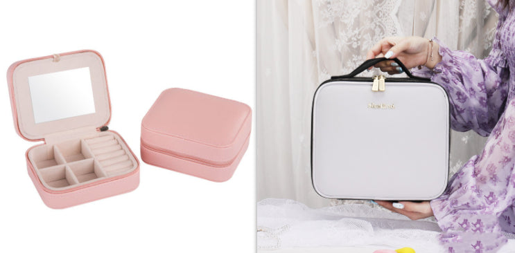 "Illuminate your beauty on the go with our Smart LED Cosmetic Makeup Travel Bag."