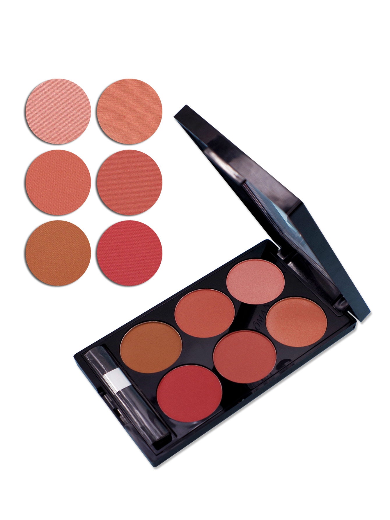 "Add a radiant touch with our Multi-color Blush Powder Palette—a spectrum of hues for vibrant beauty." image 3