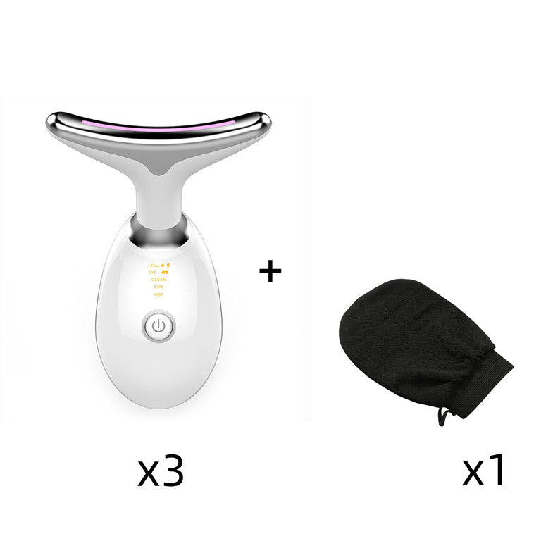 "Revitalize with Blue & Red Light Neck Massager: Youthful skin awaits in our rejuvenating device." image 8