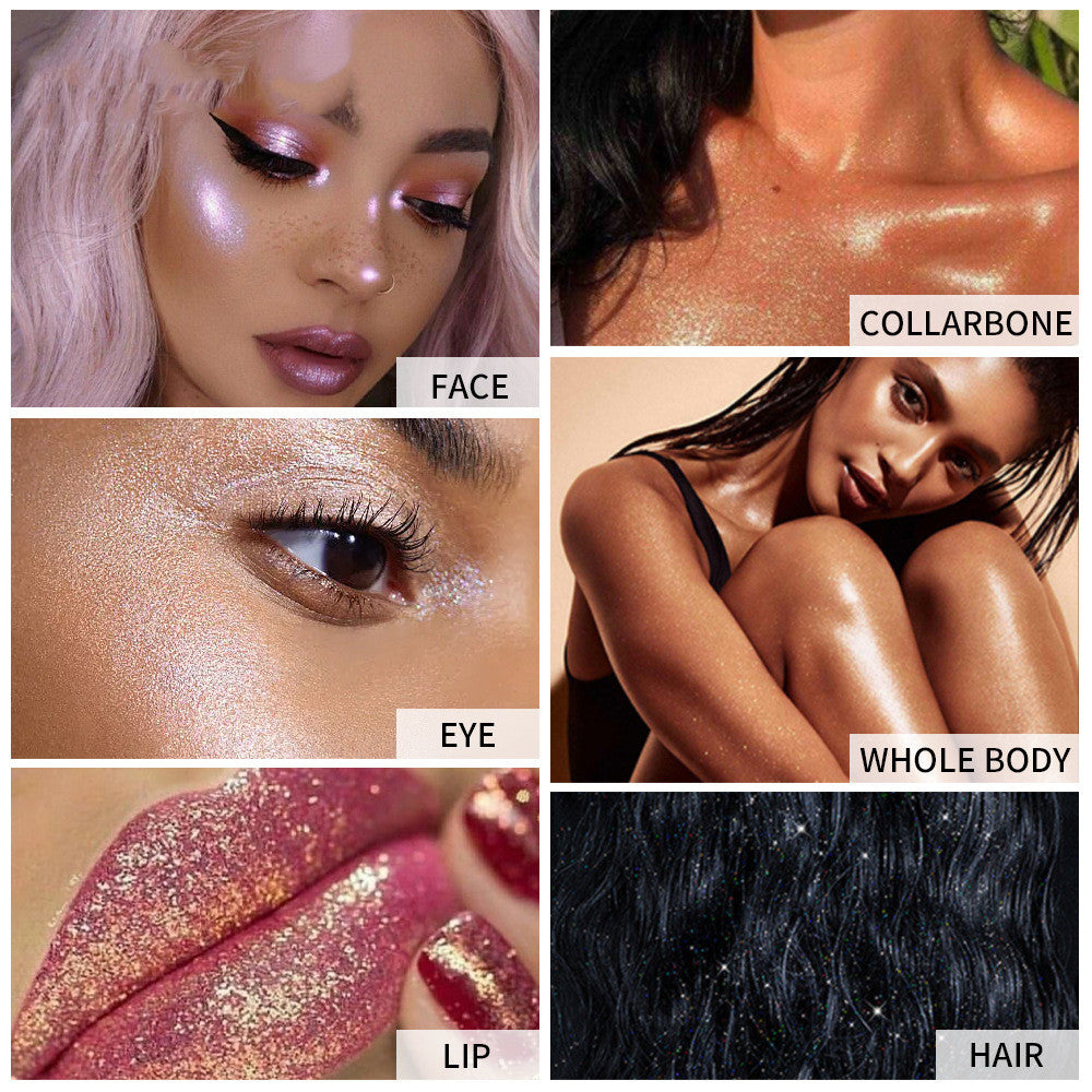 Elevate your glow with 3D Dimensional Fairy Glitter for enchanting face and body highlights. image 3